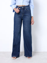 Zuya Wide Leg Stretch Denim Jeans - 5 Pockets / Effortless Edge & Elevated Comfort / Dark Blue With - MY2058-DX-W-TINT